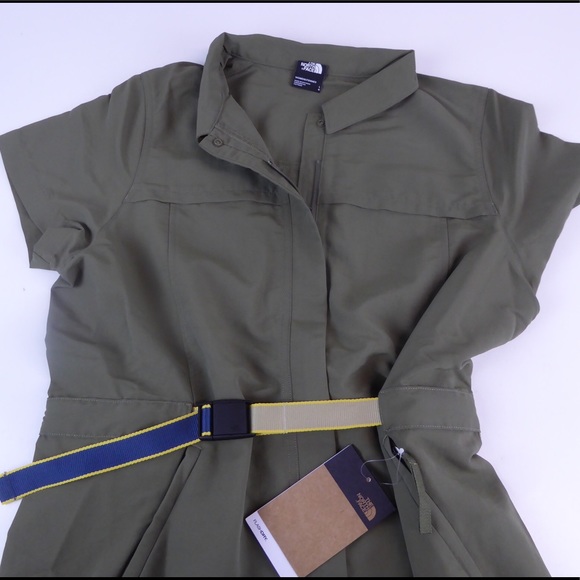 North Face Class V Belted Utility Zip Front Dress - Picture 4 of 12